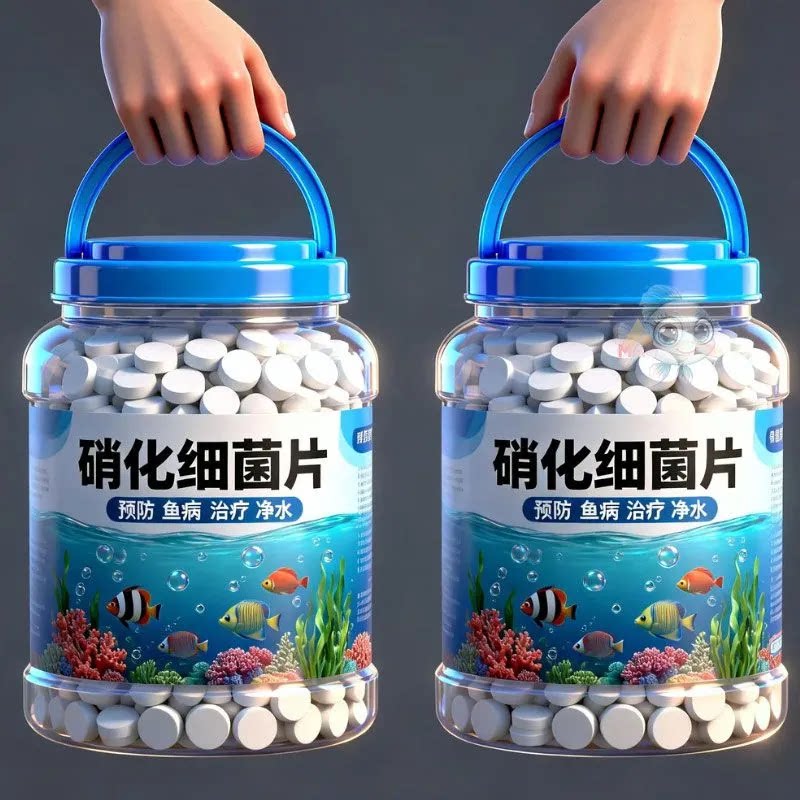 硝化细菌片剂观赏鱼预防鱼病治疗净水轻便大容量鱼缸用品水族用品
