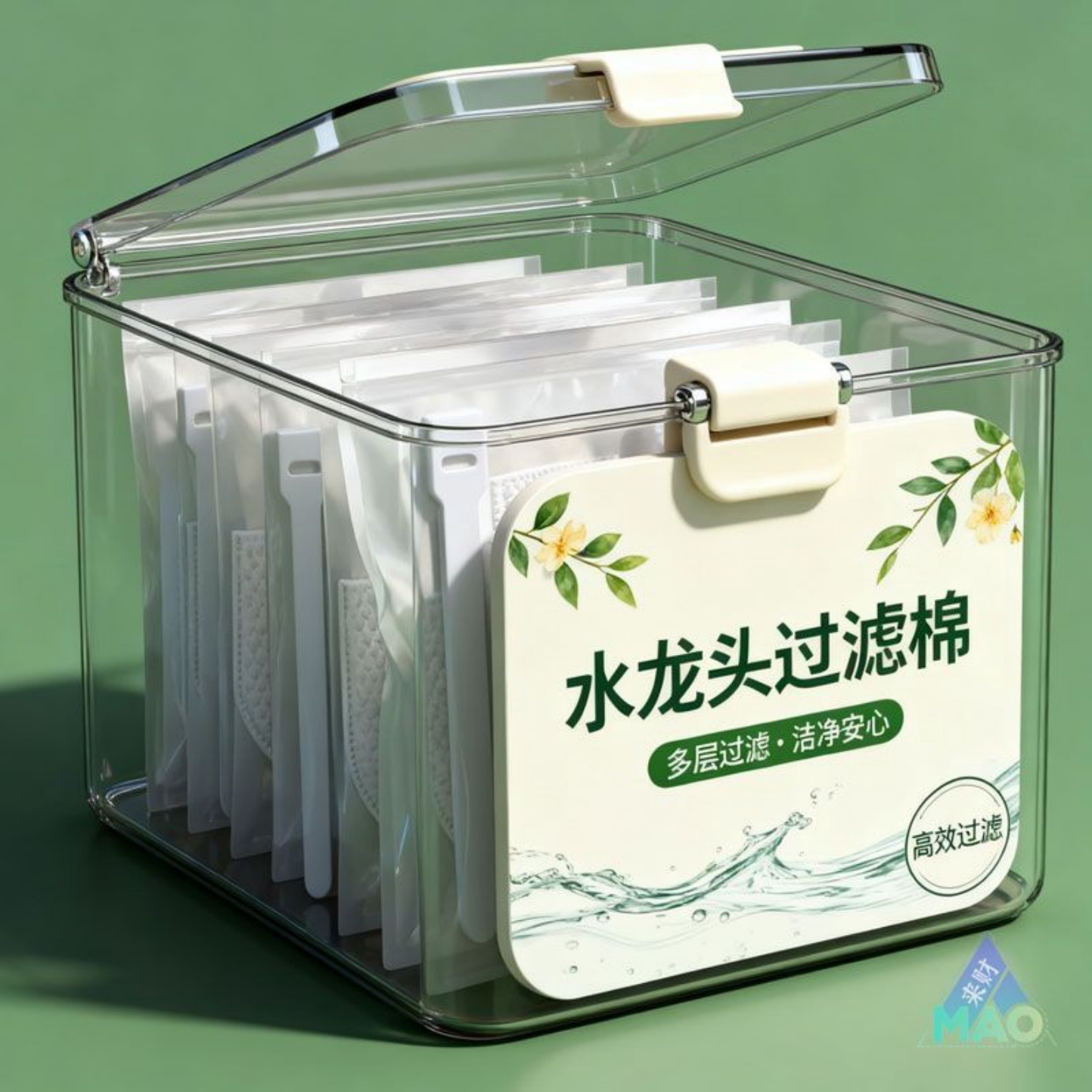水龙头过滤袋厨房自来水过滤棉宿舍家用过滤布出水口防溅水过滤器