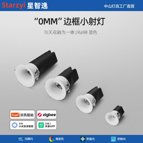 led迷你弧面小射灯嵌入式2.5cm35 45mm小型筒灯已接入米家APP涂鸦