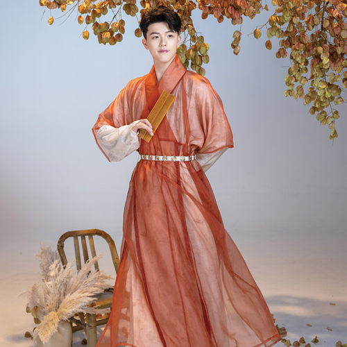 明制长衫半袖衫汉服花传统日常风