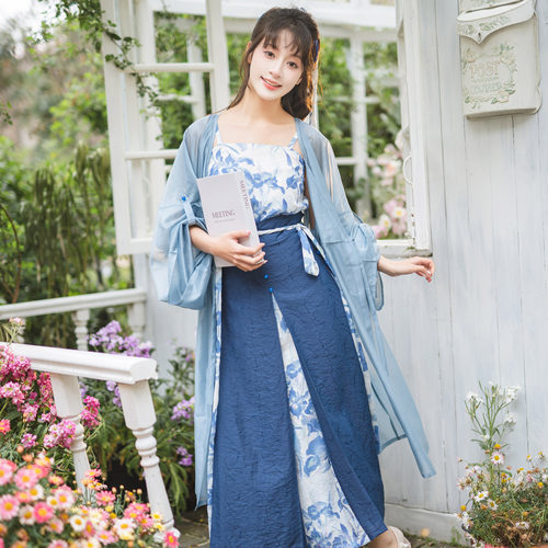 提花日常国风宋制汉服三裥裙