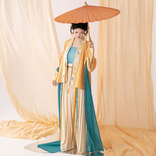 花朝记宋制飞机袖对襟衫绣花汉服