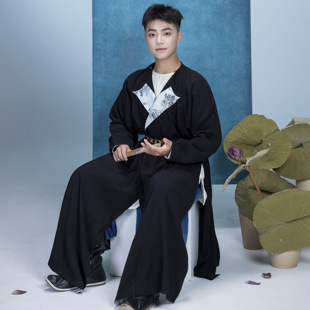 花朝记ｘ戏外南柯梦｜醉休｜唐制汉服圆领袍圆领衫 传统日常 灯笼裤