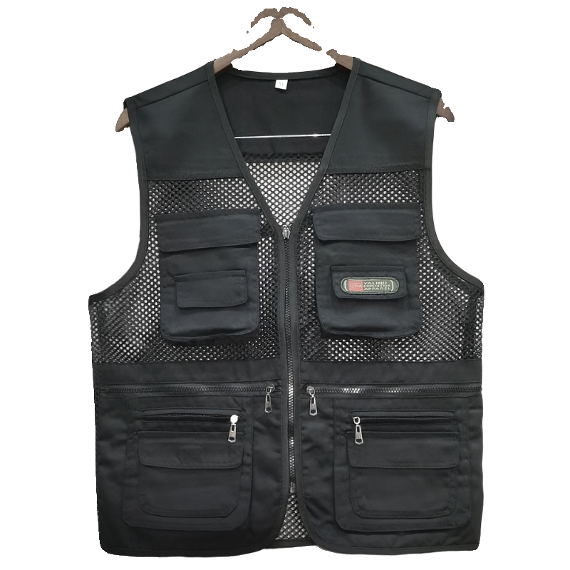 Summer breathable thin vest, for middle age, oversize