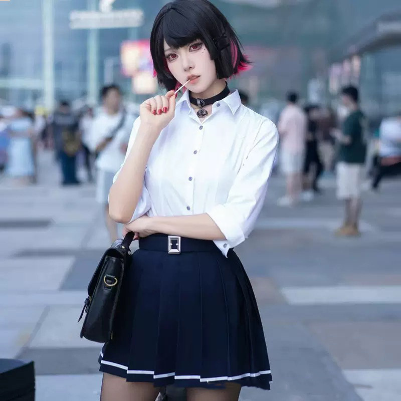 绝区零艾莲乔cos服鲨鱼妹jk制服图片