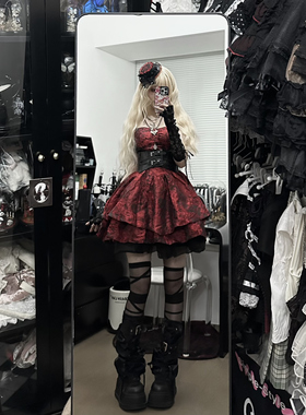 黑天鹅鬼新娘*万圣节cos性感制服穿搭蓬蓬裙暗黑哥特亚文化连衣裙