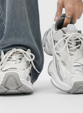 男鞋2026新款今年流行爆款巴黎VINYVIOLA同款增高厚底老爹鞋男