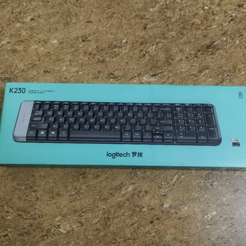 全新盒装正品 罗技 K230优联键盘 迷你无线键盘 可更换彩壳