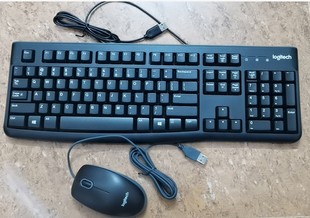 U0026有线USB鼠标 机罗技M 罗技mk120有线键鼠套装 防水笔记本台式