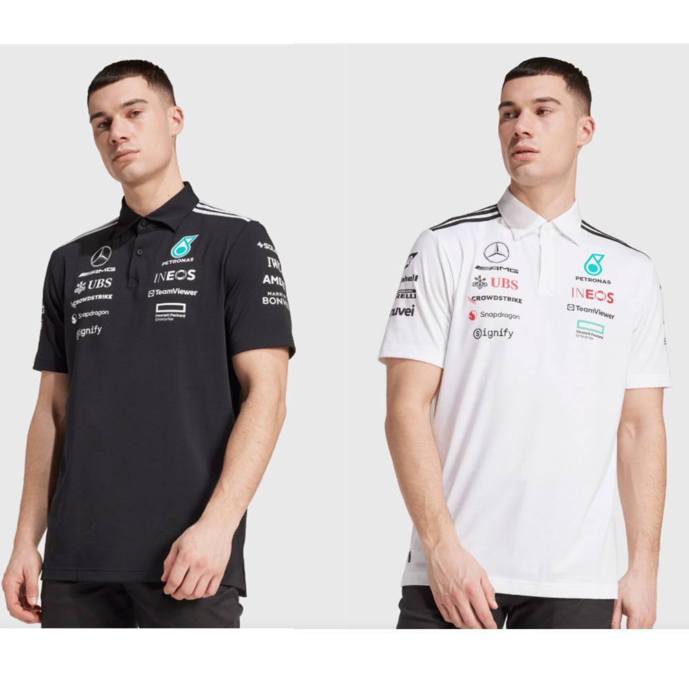 2025/26奔驰F1赛车服polo短袖T恤梅赛德斯队服 Mercedes t-shirt