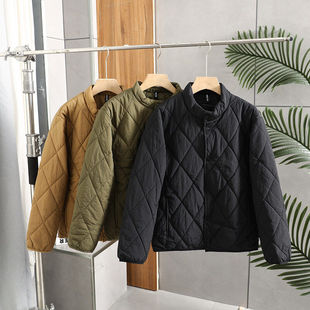 高端三防面料绵羊毛桑蚕丝男女款 户外山系立领保暖外套潮 棉服冬季