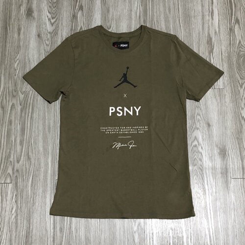 NIKE Air Jordan X Psny联名限量短袖军绿色黑红色AJ0031-222-010