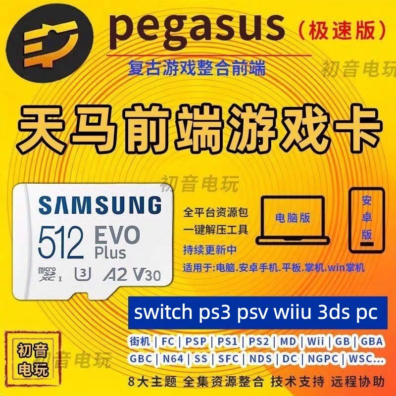 天马g前端怀旧游戏内存卡tf卡适用安卓win掌机平板PC模拟器整合包