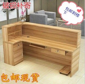 转角收银台公司前台接待台烤漆桌服装店奶茶店便利店美容院小吧台