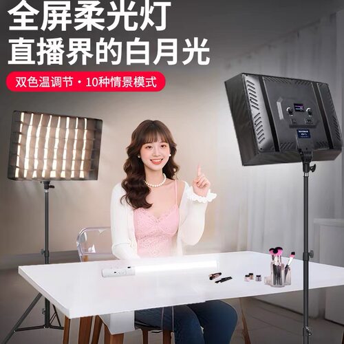 主播平板格栅灯美颜网红同款定制