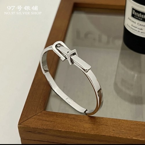 S925纯银个性表扣手镯