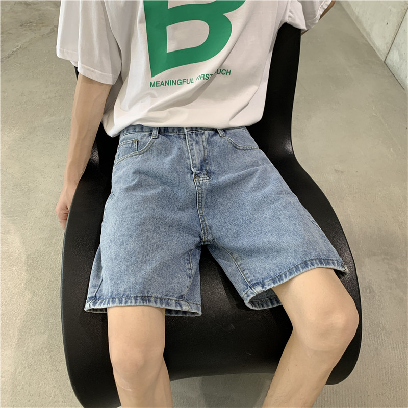 牛仔短裤夏季薄款水洗纯色五分裤男P35,男装牛仔裤,星座410-6（原星座1304-1）