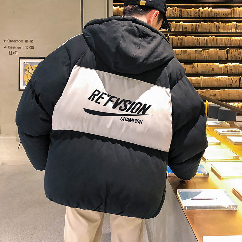 2021面包服男短款棉衣男港风棉袄男棉服男外套 1304-1图片