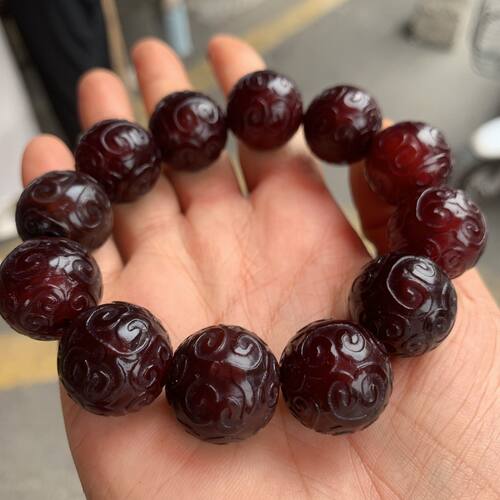 天然多宝玛瑙回纹珠手串龙纹彩珠玉髓天珠手链男女款