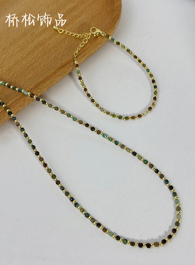 松石项链女小众设计高级感手链