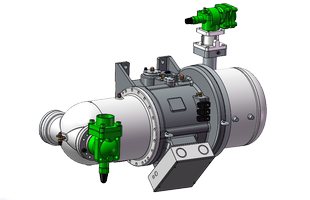 610DP 580 半封闭螺杆压缩机3D建模图纸制冷系统预装 配复盛SRL