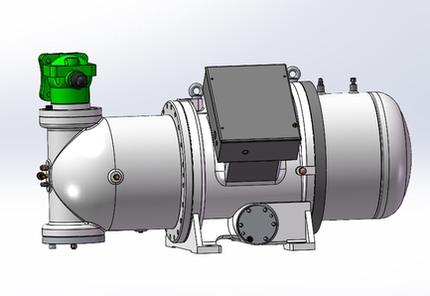 半封闭螺杆压缩机3D建模图纸制冷系统预装配复盛SRL-480-510DP