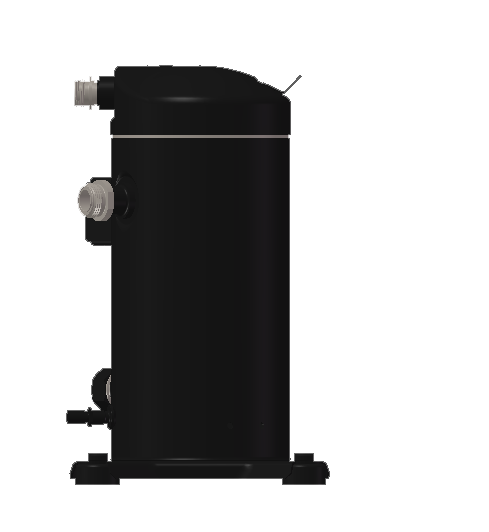 涡旋螺杆压缩机3D建模图纸用于制冷空调系统谷轮ZB26KCE设计