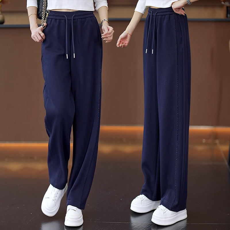 啄木鸟休闲弯刀裤女春秋松紧腰宽松运动显瘦阔腿裤窄版直筒卫裤,女装/女士精品,休闲裤,淘宝优惠券,粉丝福利购,淘宝优惠卷