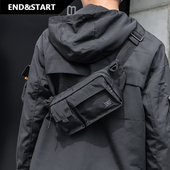 胸包防水男士 腰包日系休闲户外背包斜挎包男潮牌多功能死飞骑行包