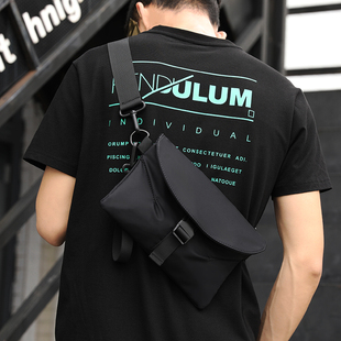 包邮 差包简约百搭机能小挂包斜背包ins 斜挎包男潮牌单肩包胸 新款