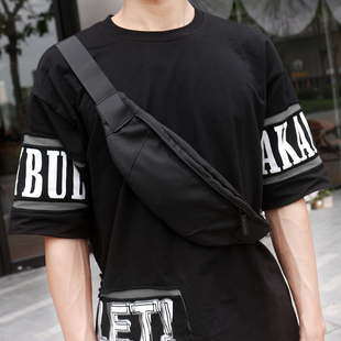 男士腰包男多功能迷你小胸包女休闲运动死飞单肩斜挎包手机包潮牌