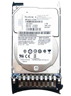 IBM 1TB 7.2K SAS 2.5英寸 服务器硬盘含托架 81Y9691 81Y9690
