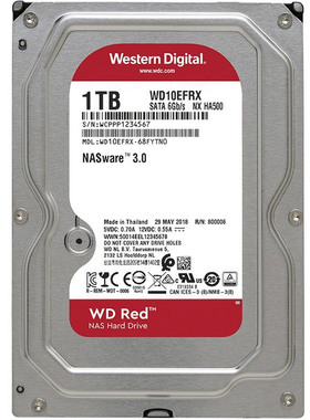WD/西部数据 1TB NAS硬盘 红盘Plus 3.5英寸 SATA接口 WD10EFRX