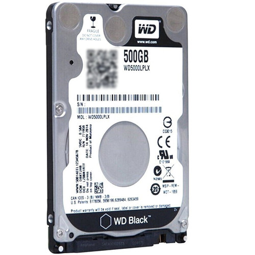 WD/西部数据黑盘500G笔记本游戏硬盘2.5英寸 SATA WD5000LPLX行盘