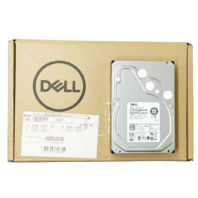 DELL/戴尔服务器工作站硬盘 2TB 7.2K SAS 3.5英寸 含托架 盒包
