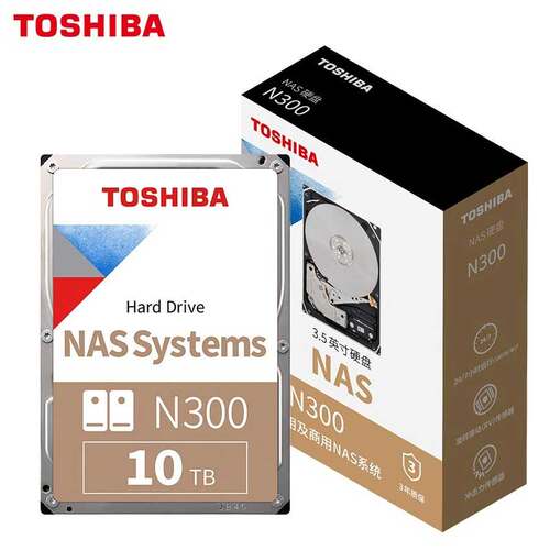 国行TOSHIBA/东芝 N300系列HDWG11A 10T SATA 3.5英寸NAS存储硬盘