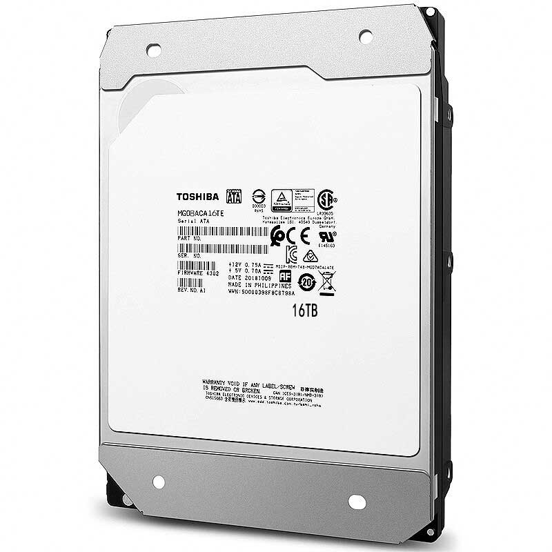 国行TOSHIBA/东芝企业级硬盘16TB 3.5英寸 SATA接口 MG08ACA16TE