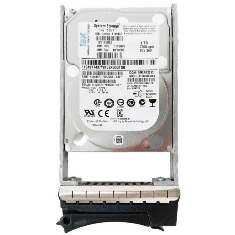 IBM 1TB 7.2K SAS 2.5英寸(81Y9872)DS3524存储硬盘