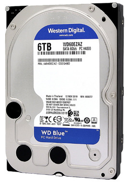 全新西数 6T蓝盘 5400转SATA 3.5英寸台式硬盘 WD60EZAZ