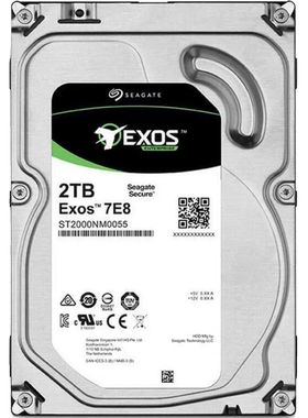 Seagate/希捷 2TB企业级硬盘3.5英寸 SATA 银河Exos ST2000NM0055