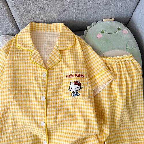 黄格hellokitty睡衣女款2026新款