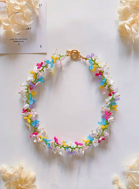 春日花园 原创设计手工串珠手机链diy自制手链材料包高级百搭项链