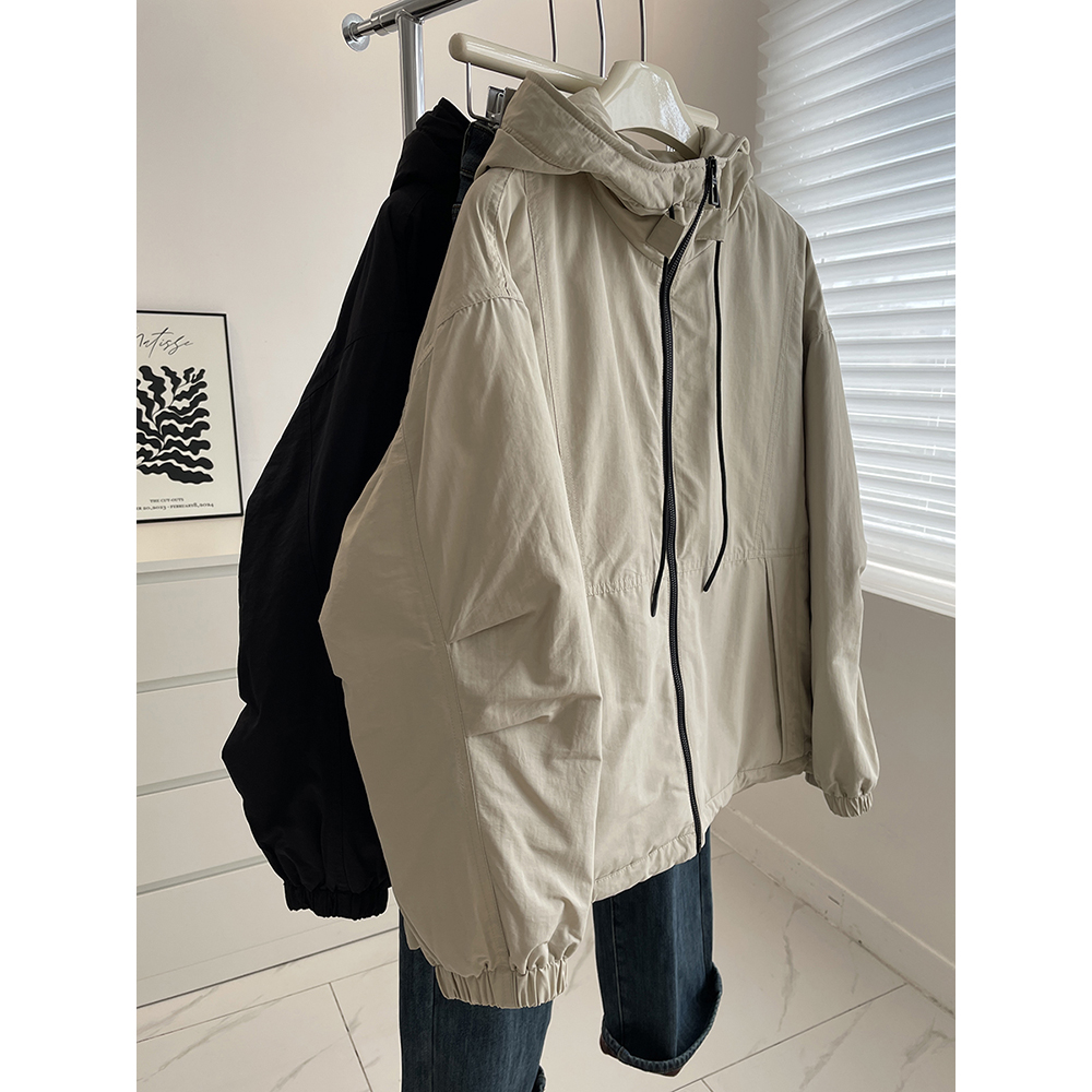 户外防风连帽工装冲锋衣羽绒服