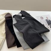 坑条瘦腿裤 24冬季 外穿高腰提臀显瘦连脚裤 加绒抗起球 袜打底裤