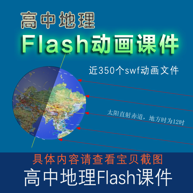 高中地理flash动画课件必