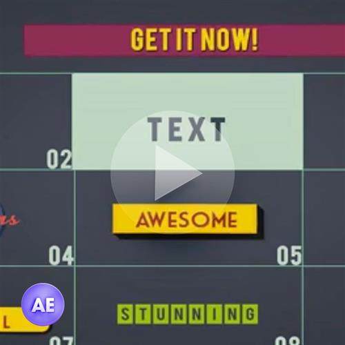 字幕序幕文字图形元素mg动画视频vlog开场片头ae模板工程文件素材