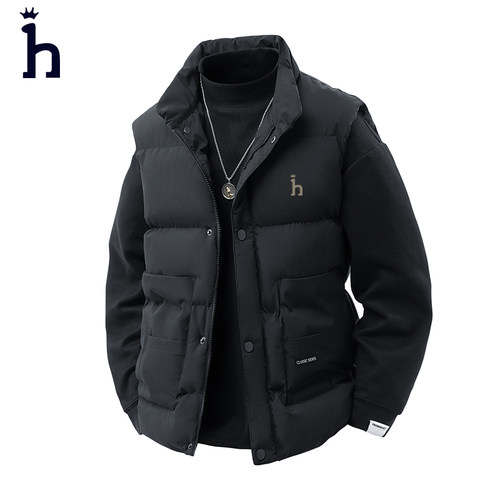 一折专区丨哈家撤柜丨休闲宽松马甲外套秋冬季男简约百搭背心棉衣