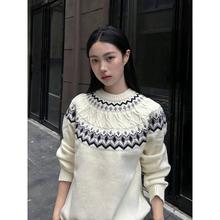 stay the night费尔岛毛衣男女款秋冬季慵懒高级感针织衫打底内搭