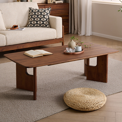 全友家居 门店同款 晓识木 东方风 801199H 实木茶几 边几组合
