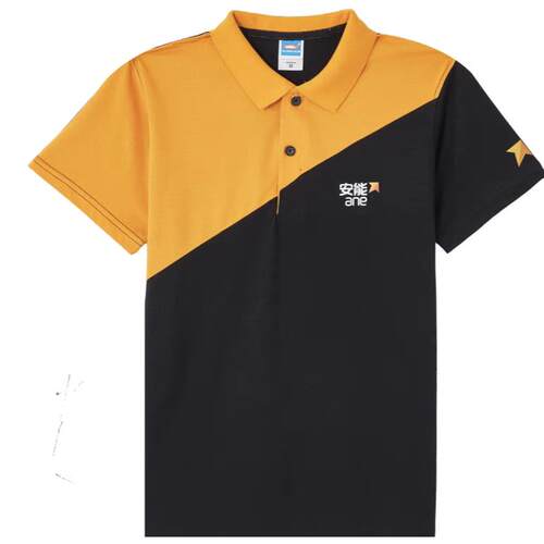 新款安能物流工作服短袖夏季透气速干安能工服翻领T恤